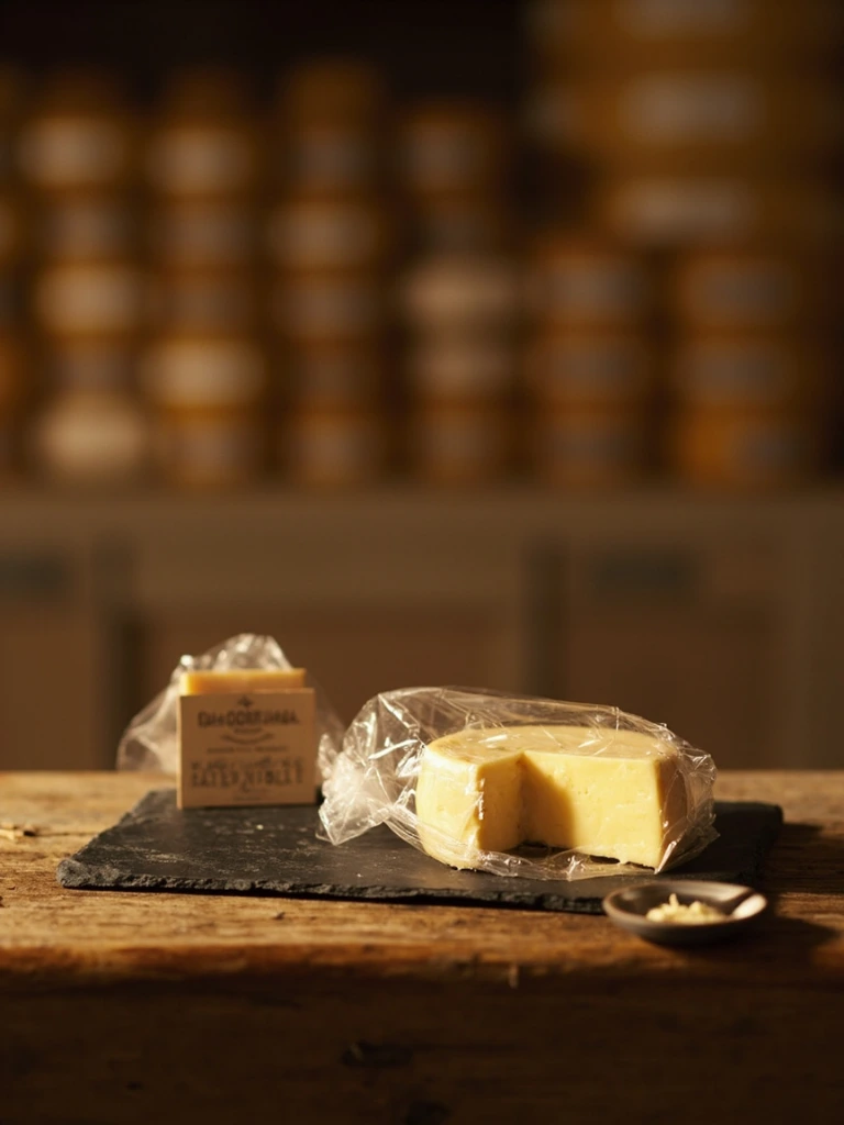 Spicchio di Parmigiano Reggiano DOP sottovuoto su ardesia con scheda di provenienza